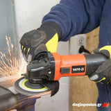 Yato YT-82101 Ηλεκτρικός Γωνιακός Τροχός 125mm 1100Watt ΡΥΘΜΙΖΟΜΕΝΟΣ
