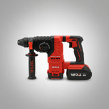 Yato YT-827724 SDS Plus Brushless Πνευματικό Πιστολέτο Μπαταρίας 18V Li-Ion 2.8J Με 2 Μπαταρίες 4.0Ah