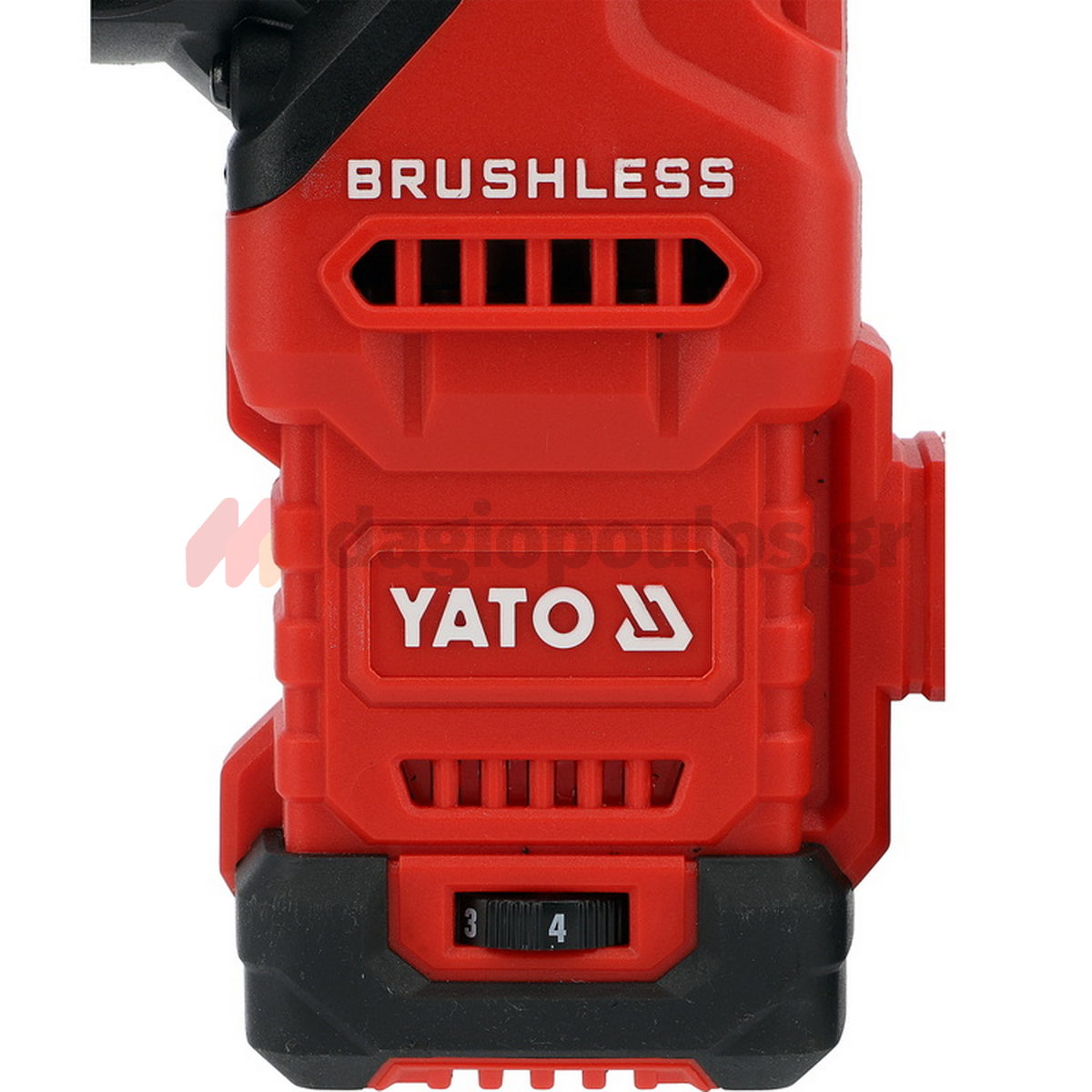 Yato YT-827724 SDS Plus Brushless Πνευματικό Πιστολέτο Μπαταρίας 18V Li-Ion 2.8J Με 2 Μπαταρίες 4.0Ah