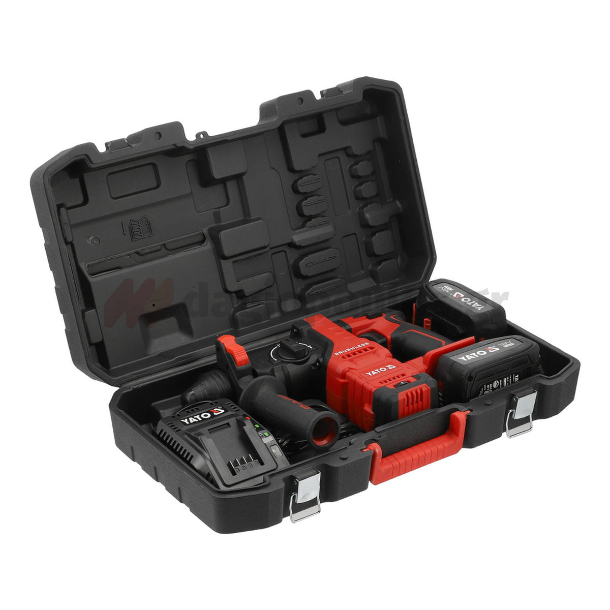 Yato YT-827724 SDS Plus Brushless Πνευματικό Πιστολέτο Μπαταρίας 18V Li-Ion 2.8J Με 2 Μπαταρίες 4.0Ah