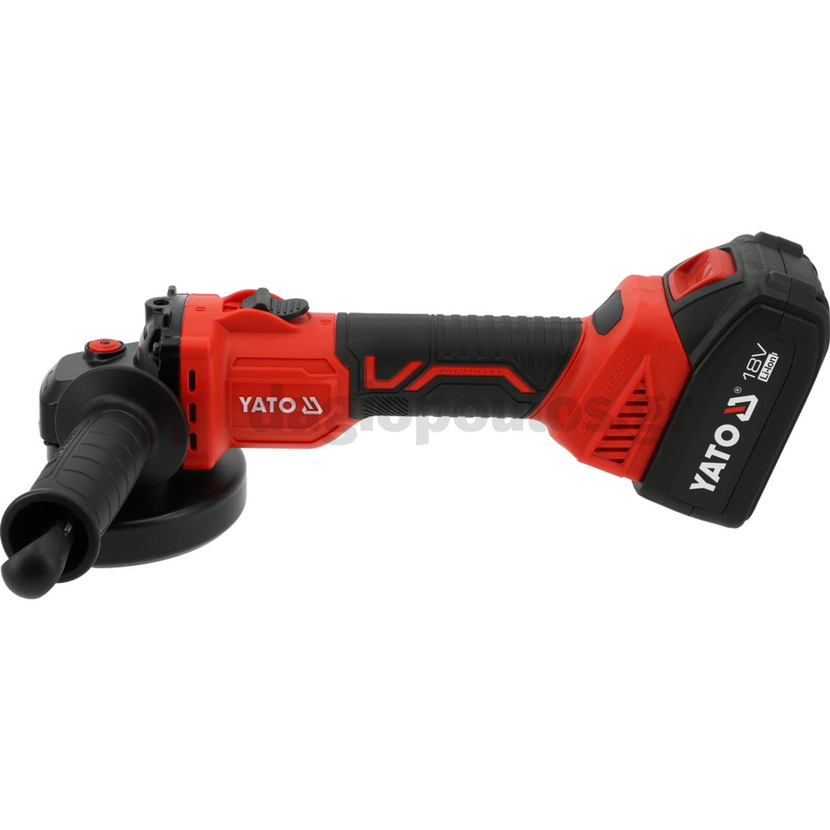 Yato YT-828252 Brushless Γωνιακός Τροχός Μπαταρίας 18V Li-Ion 125mm Με 2 Μπαταρίες 4.0Ah
