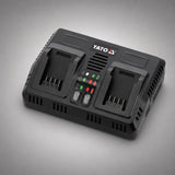 Yato YT-828501 Φορτιστής Επαναφορτιζόμενων Μπαταριών 2 Θέσεων 18V 4.5Α