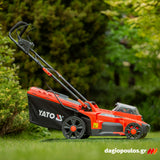 Yato YT-85225 Brushless Μηχανή Γκαζόν Μπαταρίας 36V (2x18V) Li-ion 43cm 50Ltr SOLO