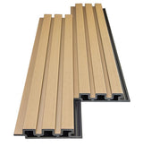 3D WPC 5550 Light Oak Συνθετικό Panel 2ης Γενιάς Με Πηχάκια 25x147.5x2900mm