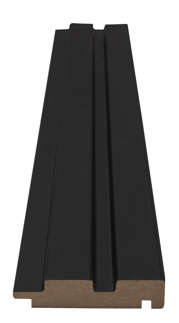 Πηχάκι Διπλό Τελειώματος Για 3D Wall Panel MDF Beat ST 505090 Black Edition 16mm x 77mm x 2750mm