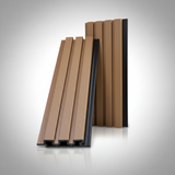 3D WPC Συνθετικό Panel 2ης Γενιάς Με Πηχάκια 5580 Oak 25mm x 147.5mm 2.9mtr