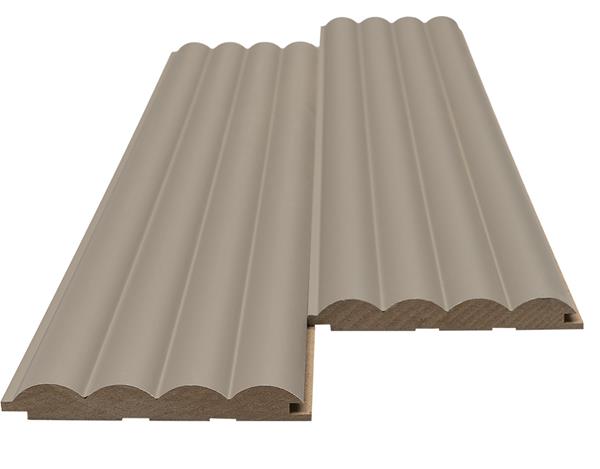 3D Wall Panel MDF Wave ST 806090 Sand Grey Με Πηχάκια 2750mm x 119mm x 16mm