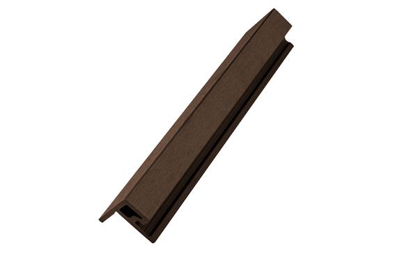 Γωνία ΈναρξηςΤελειώματος 3D Wall Panel 2ης Γενιάς 49.5x49.5x2900mm ΚΑΦΕ ΣΚΟΥΡΟ (ΓΙΑ Panel 8530)