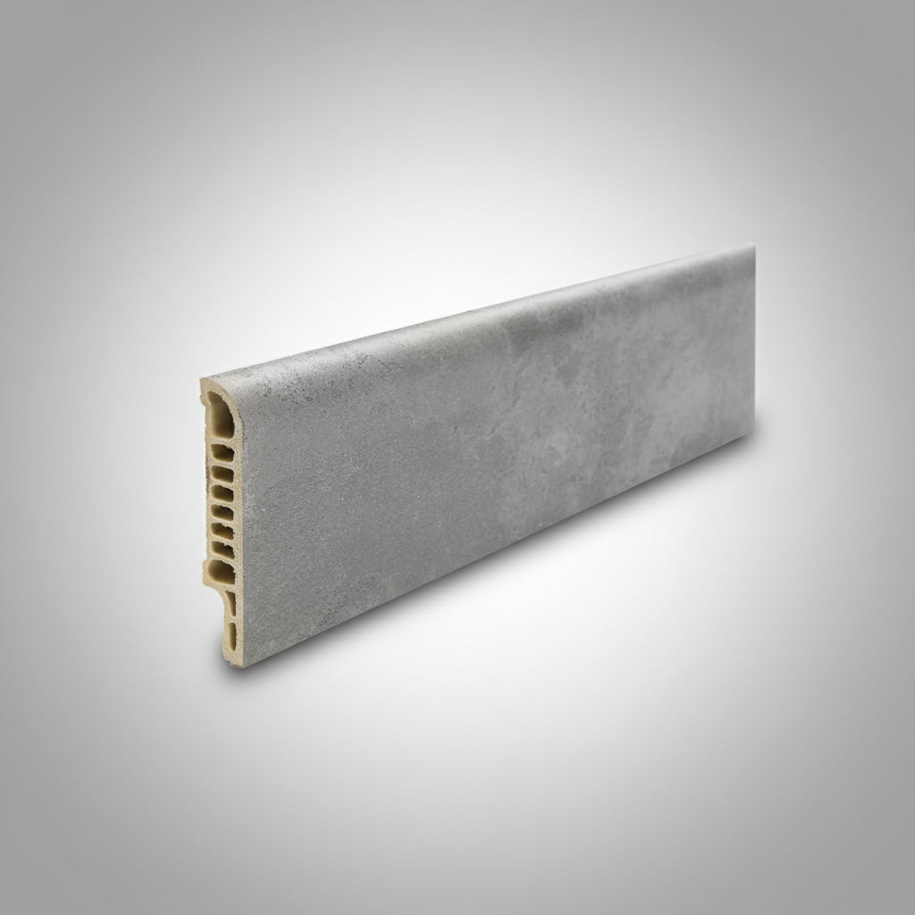 Βινυλικό Περβάζι (Σοβατεπί) Δαπέδων LVT CONCRETE D.GREY 21009 CLASSIC 70mm 2.4mtr