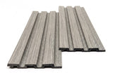 3D PS Panel Με Πηχάκια Piano 02 GREY 122x12mm 2.9mtr