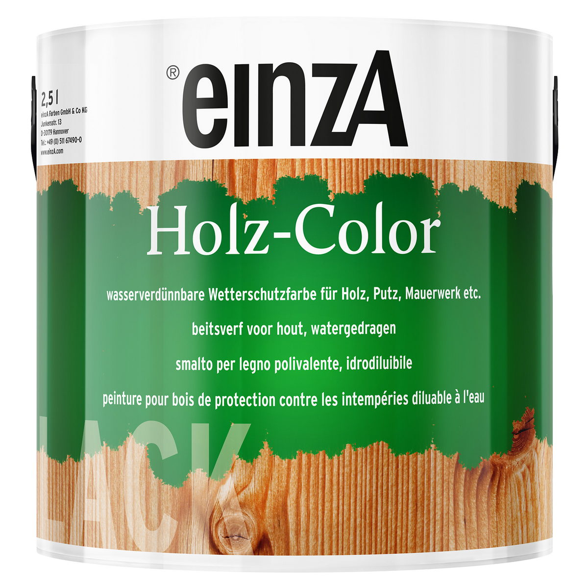 einzA Holz-Color Wetterschutz Χρώμα Εμποτισμού Προστασίας Ξύλινων Επιφανειών Άοσμο Νερού ΛΕΥΚΟ