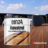einzA Novatrol Holzöl Λάδι Συντήρησης & Προστασίας Decks & Δαπέδων Κήπου Ματ ΑΧΡΩΜΟ (FARBLOS)