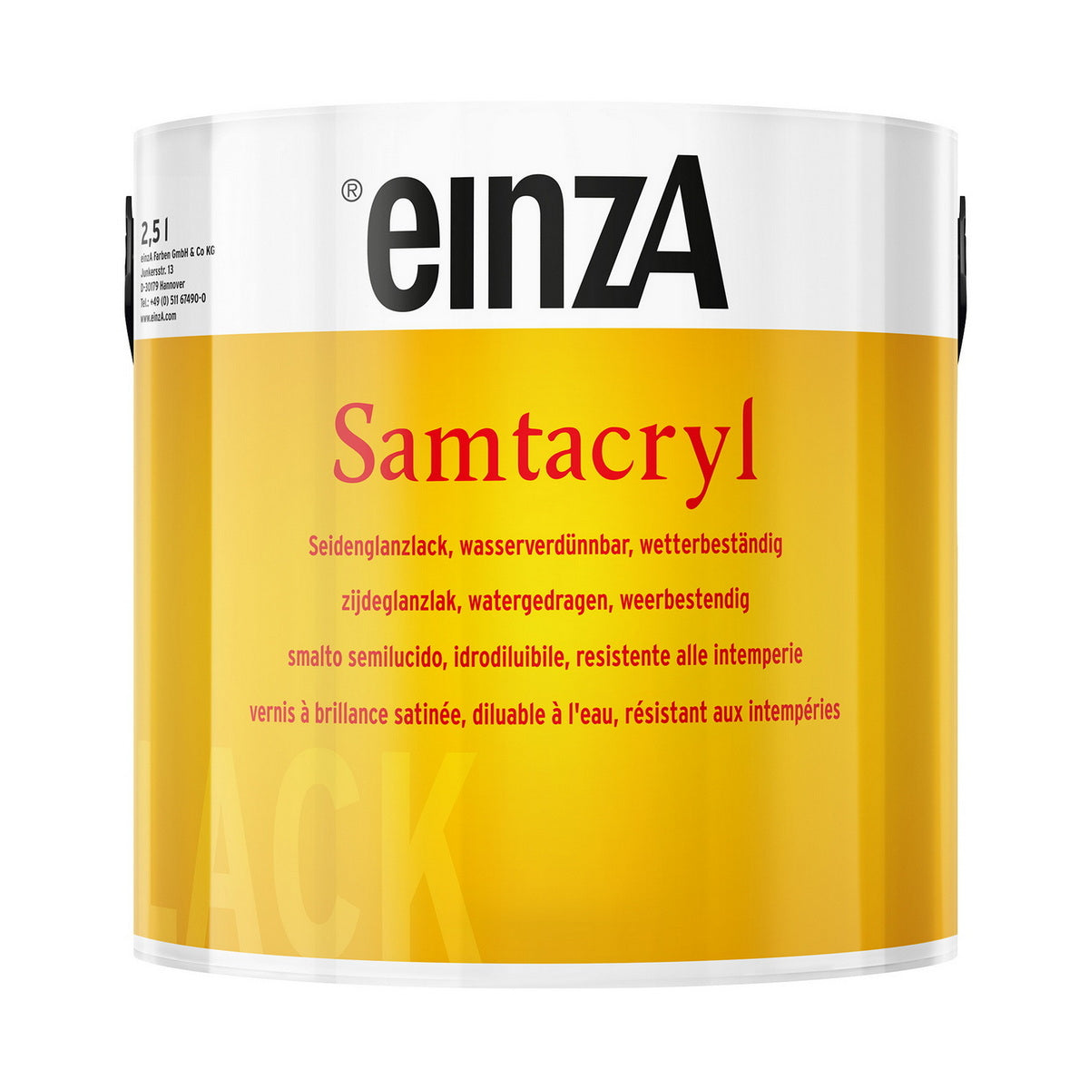 einzA Samtacryl Seidenglanzlack Ρεπολίνη Νερού Πολυουρεθάνης Οικολογική Σατινέ ΔΙΑΦΟΡΕΣ ΑΠΟΧΡΩΣΕΙΣ