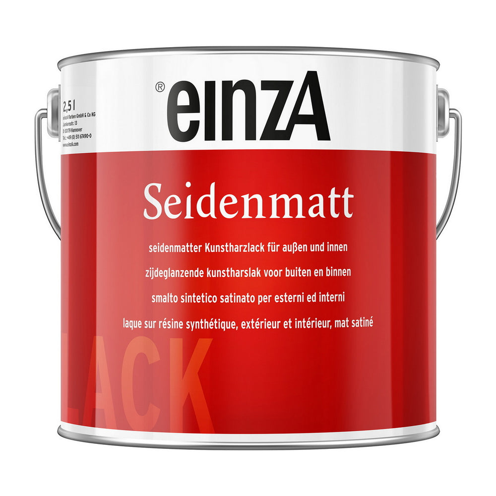 einzA Seidenmatt Buntlack Ρεπολίνη Πολυουρεθάνης Διαλυτικού Satin Ημιματ ΛΕΥΚΗ
