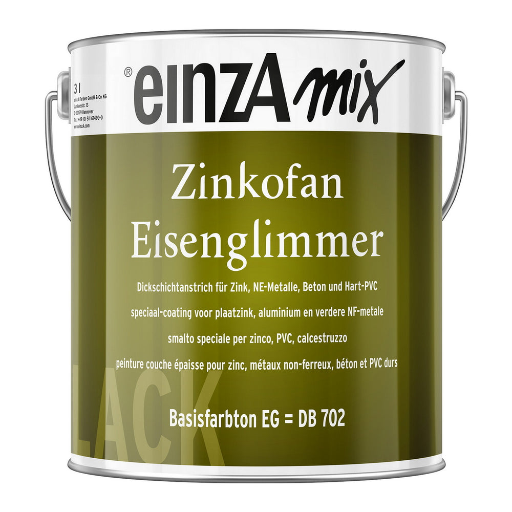 einzA Zinkofan Eisenglimmer Μεταλλιζέ Βαφή Απευθείας Σε Μη Σιδηρούχα Μέταλλα Anthrazit DB 703