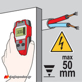 Yato YT-73138 Ανιχνευτής Καλωδίων Ξύλων Μετάλλων Υγρασίας 4 Σε 1