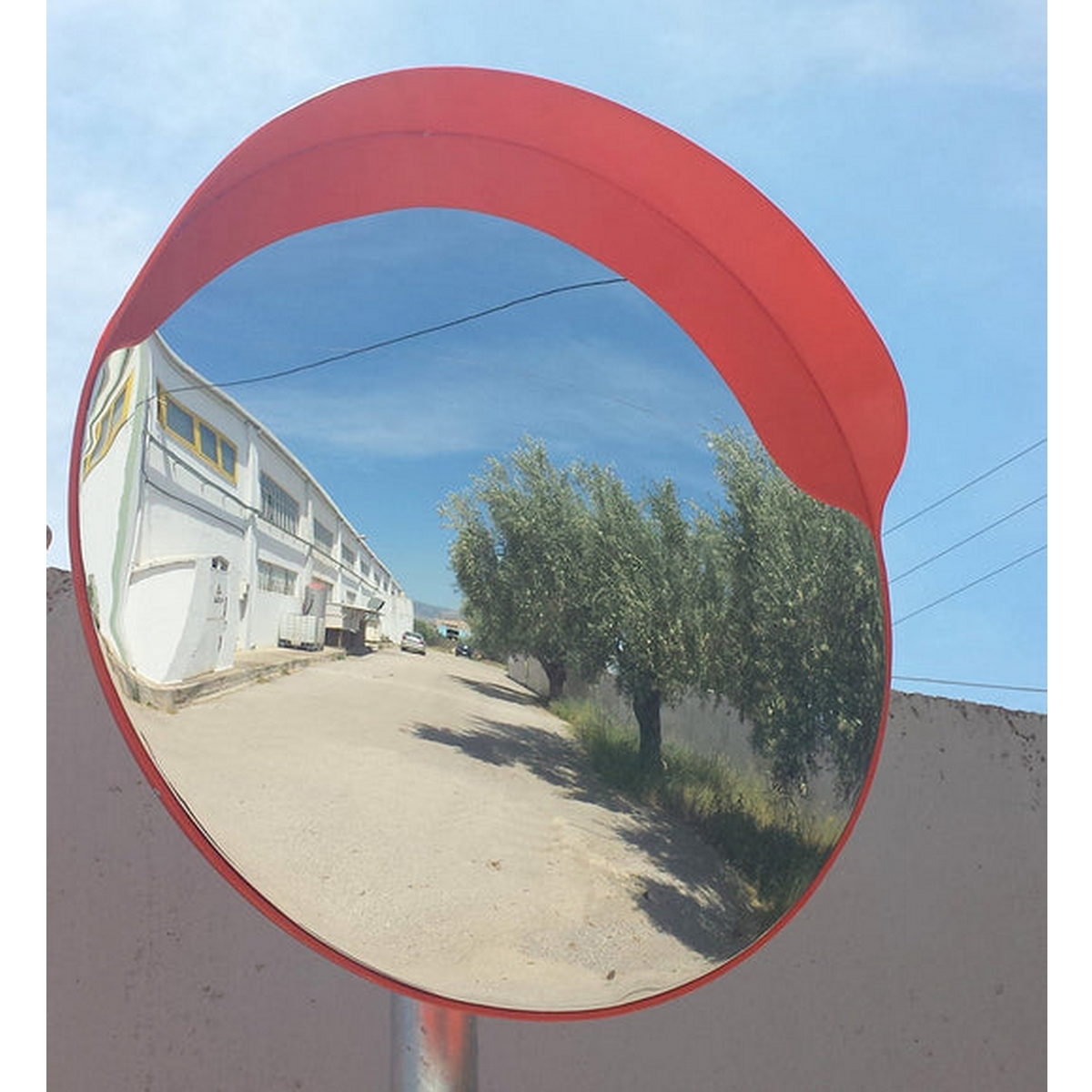 Καθρέφτης Ασφαλείας - Ελέγχου Πολυκαρβονικός Με Γείσο 80cm