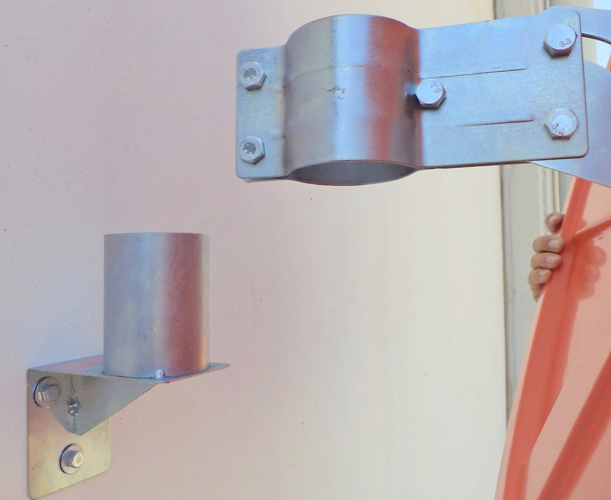 Κιτ Μετατροπής Στήριξης Καθρέφτη Πολυκαρβονικό από Σωλήνα σε Τοίχο Φ80 Φ100