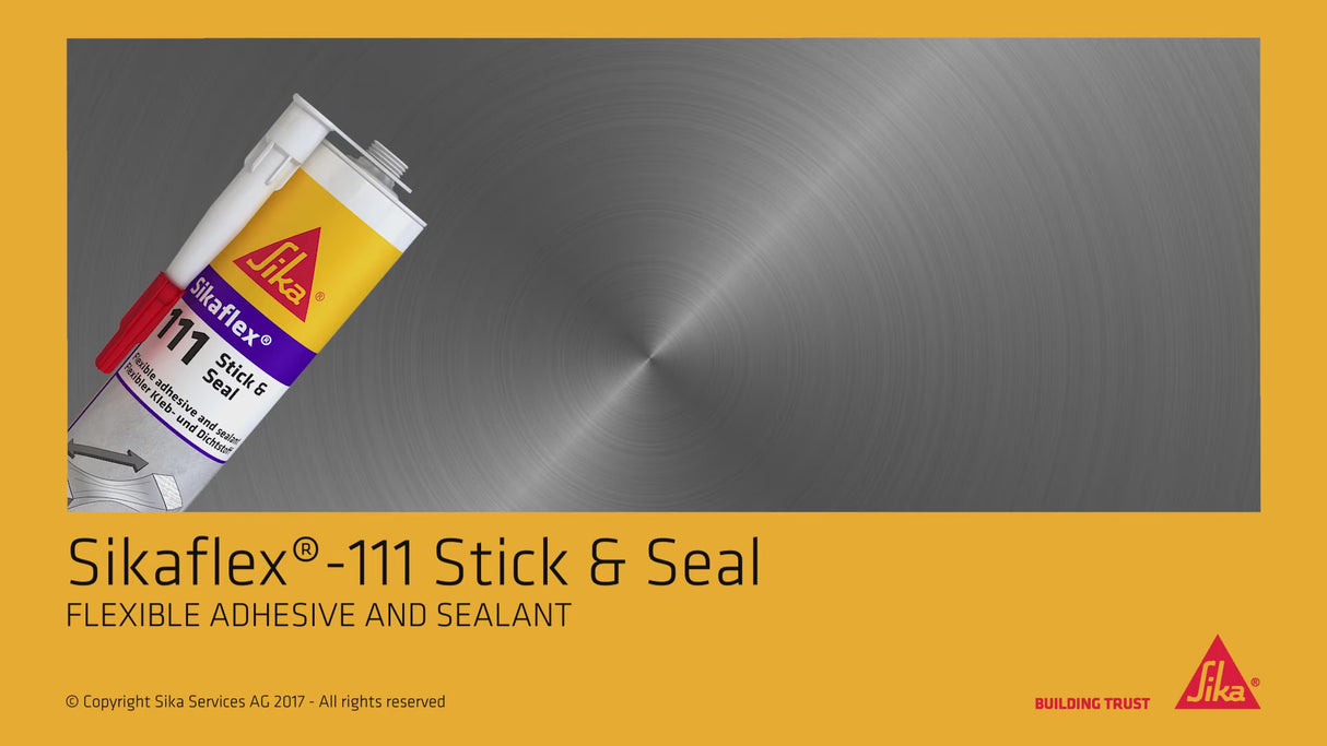 Sika Sikaflex 111 Stick & Seal Ελαστικό Συγκολλητικό Σφραγιστικό 290ml ΜΑΥΡΟ