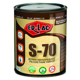 ErLac S-70 Βερνίκι Ξύλου Διαλυτικού Πολυουρεθάνης Διαφανές ΓΥΑΛΙΣΤΕΡΟ