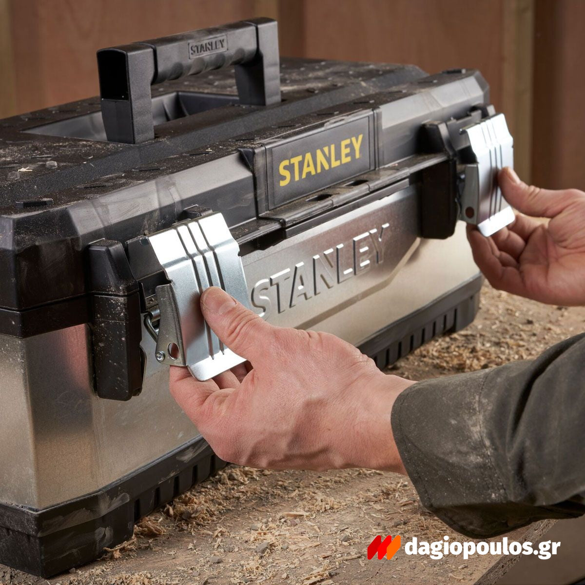 Stanley 1-95-620 Fatmax®Γκρι Μεταλλική Πλαστική Εργαλειοθήκη 26" 26Ltr