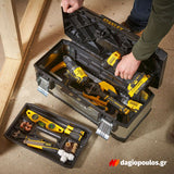 Stanley 1-95-620 Fatmax®Γκρι Μεταλλική Πλαστική Εργαλειοθήκη 26" 26Ltr