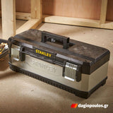 Stanley 1-95-620 Fatmax®Γκρι Μεταλλική Πλαστική Εργαλειοθήκη 26" 26Ltr
