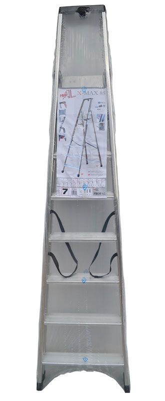 Profal XMAX 85 Ενισχυμένη Επαγγελματική Σκάλα Αλουμινίου Με Σκαλοπάτι 85mm 5+1*