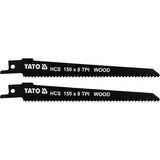 Yato YT-33923 Λάμες Σπαθοσέγας (Σεγάτσας) Για Ξύλο HCS 8TPI 150mm Σετ 2 Τεμ