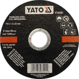 Yato YT-6101 disc Γωνιακού Τροχού Κοπής Μετάλλων 115mm INOX (Λεπτός)