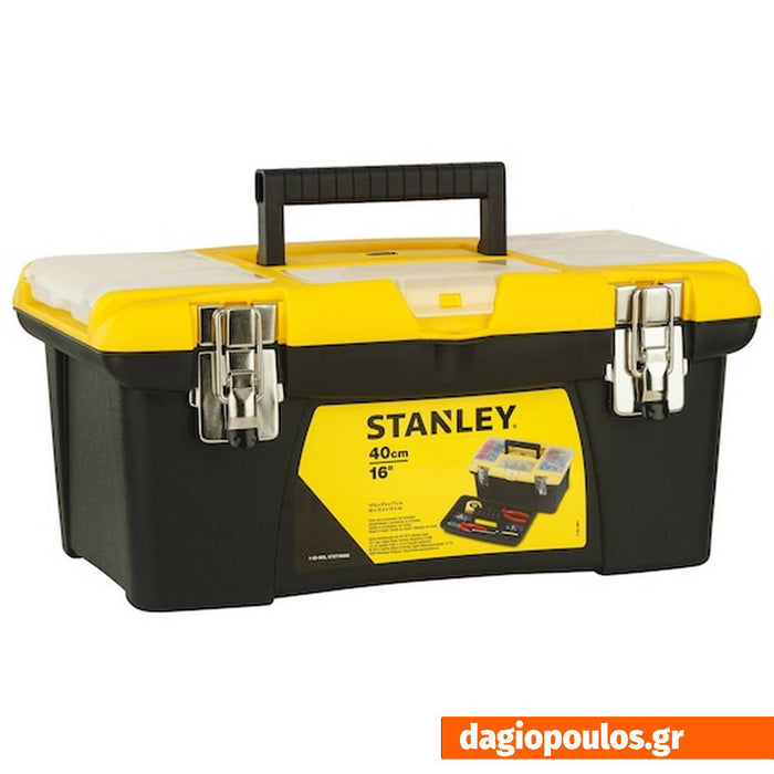 Stanley 1-92-905 Εργαλειοθήκη Jumbo με 2 Συρταρωτές Ταμπακιέρες & Δίσκο 40,5 x 25,4 x 17,8cm | Dagiopoulos.gr