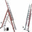 Profal 800 Pro Σκάλα Αλουμινίου Επαγγελματική Τριπλή Πτυσόμενη Με Τραβέρσα | Dagiopoulos.gr