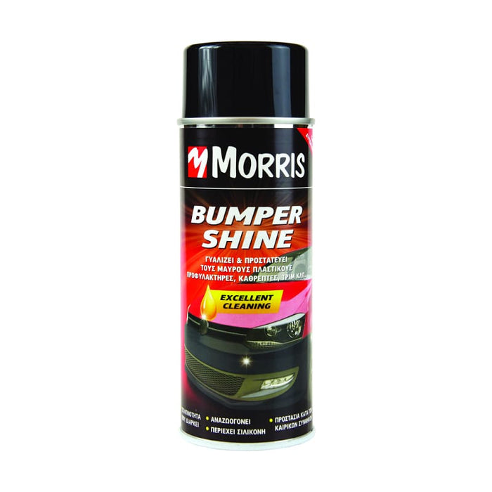 Morris 28599 Bumper Shine Σπρέι Γυαλίσματος Προστασίας Μαύρων Πλαστικών 400ml-Dagiopoulos.gr