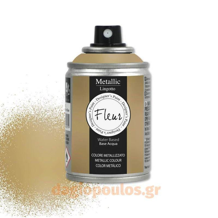 Fleur Metallic Spray ΜΕΤΑΛΛΙΚΟ Χρώμα Σπρέι Νερού