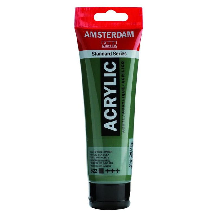 Amsterdam Talens Acrylic 120ml - Olive Green Deep 622
