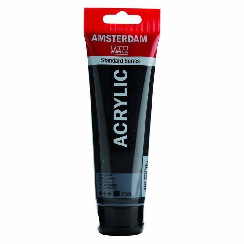 Amsterdam Talens Acrylic 120ml - Oxide Black 735