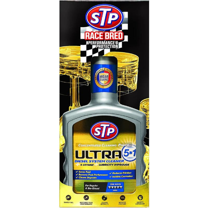 STP Ultra 5 In 1 Diesel System Cleaner Καθαριστικό Συστήματος Πετρελαιοκινητήρα 400ml