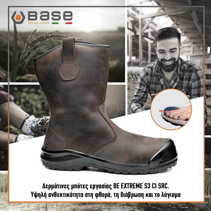 Base Be-Extreme S3 CI SRC Παπούτσια Μπότες Προστασίας Εργασίας Ιταλίας Με Προστασία