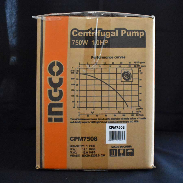 INGCO CPM7508 Φυγοκεντρική Αντλία Νερού 750W