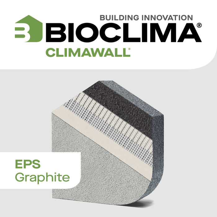 Bioclima Climawall EPS80  Πλάκες Γραφιτούχας Διογκωμένης Πολυστερίνης Ανθρακί | dagiopoulos.gr