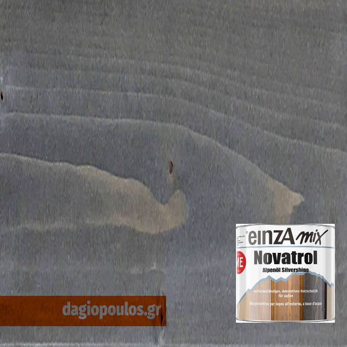 EinzA Novatrol Alpenöl Silvershine Άοσμο Βερνίκι Λάδι Εμποτισμού Ξύλου Νερού Ματ Μεταλλικών Αποχρώσεων | Dagiopoulos.gr