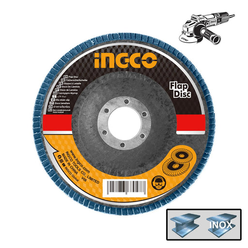 Ingco FDZ1251 Δίσκος Λείανσης Φίμπερ για INOX 125mm | dagiopoulos.gr