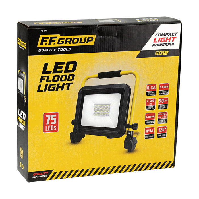 F.F Group 45273 Προβολέας Εργασίας Led Με Βάση 50W | Dagiopoulos.gr