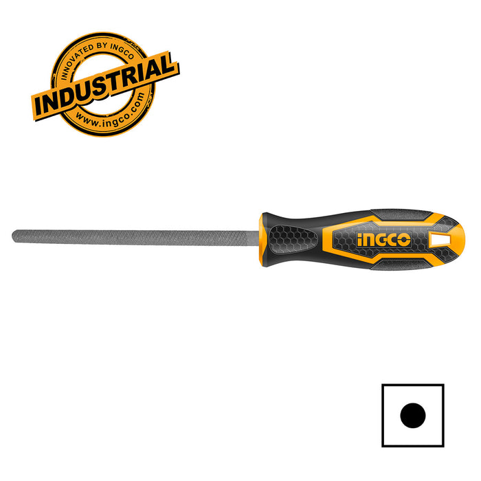 Ingco HSRF088 Επαγγελματική Λίμα Σιδήρου 200mm Στρόγγυλη | dagiopoulos.gr