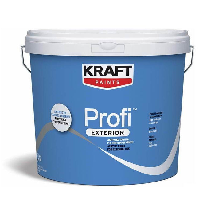 Kraft Profi Exterior Επαγγελματικό Ακρυλικό Χρώμα Εξωτερικών Επιφανειών-Dagiopoulos.gr