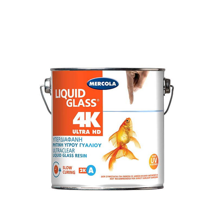 Mercola LIQUID GLASS 4K Διάφανη Ρητίνη Υγρού Γυαλιού με Απίστευτη Διαφάνεια και Ευκρίνεια Αργής Ωρίμανσης