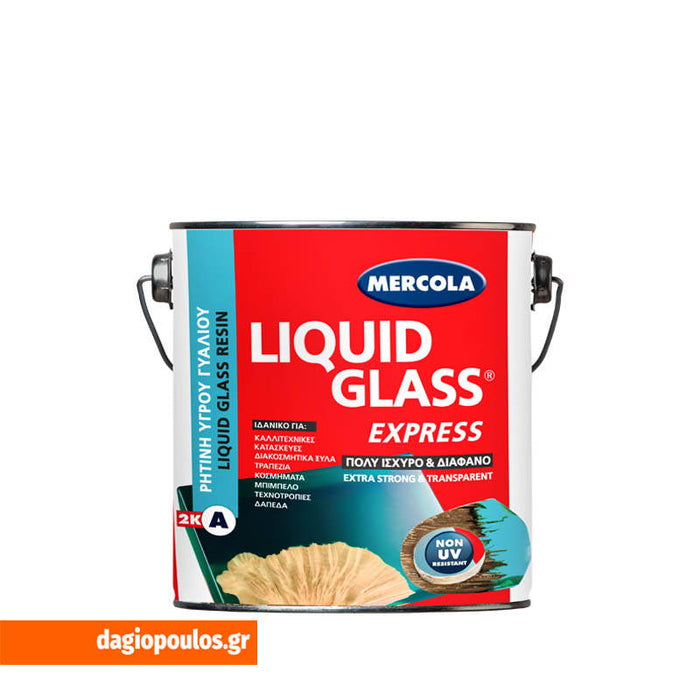Mercola LIQUID GLASS EXPRESS Υπερ-Διάφανη Ρητίνη Υγρού Γυαλιού Γρήγορης Ωρίμανσης | Dagiopoulos.gr