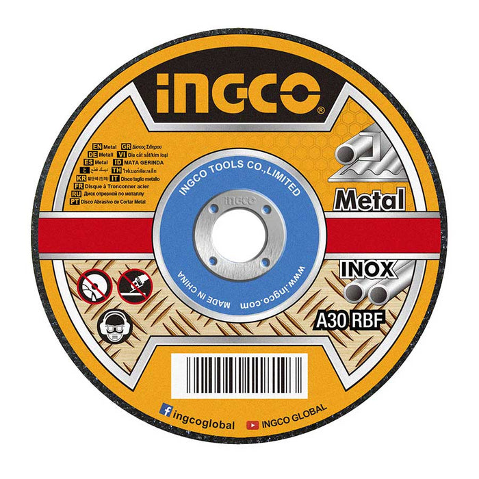 INGCO MCD121255 Δίσκοι Κοπής Σιδήρου 125mm x 1.2mm Σετ 10 Τεμ