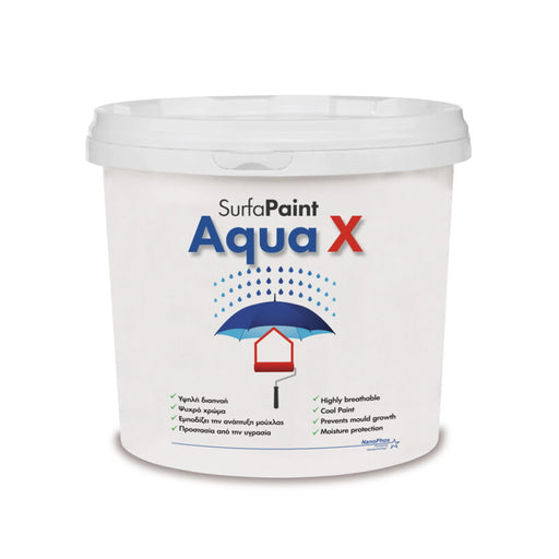 NanoPhos SurfaPaint Aqua X Αδιαβροχοποιητικό Χρώμα Εσωτερικού Και Εξωτερικού Χώρου | Dagiopoulos.gr