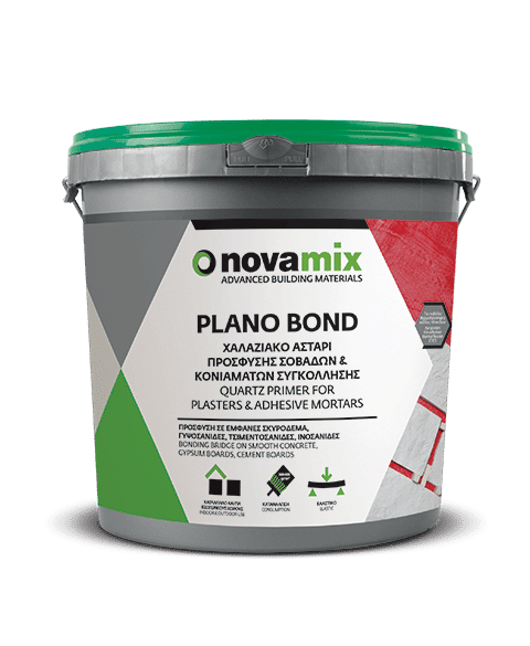 Novamix Planobond Συνθετικό Αστάρι Χαλαζιακής Άμμου Κόκκινο